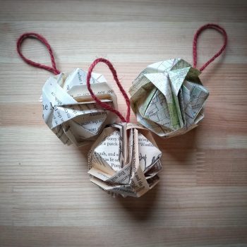 Recycled Origami Paper Decorations